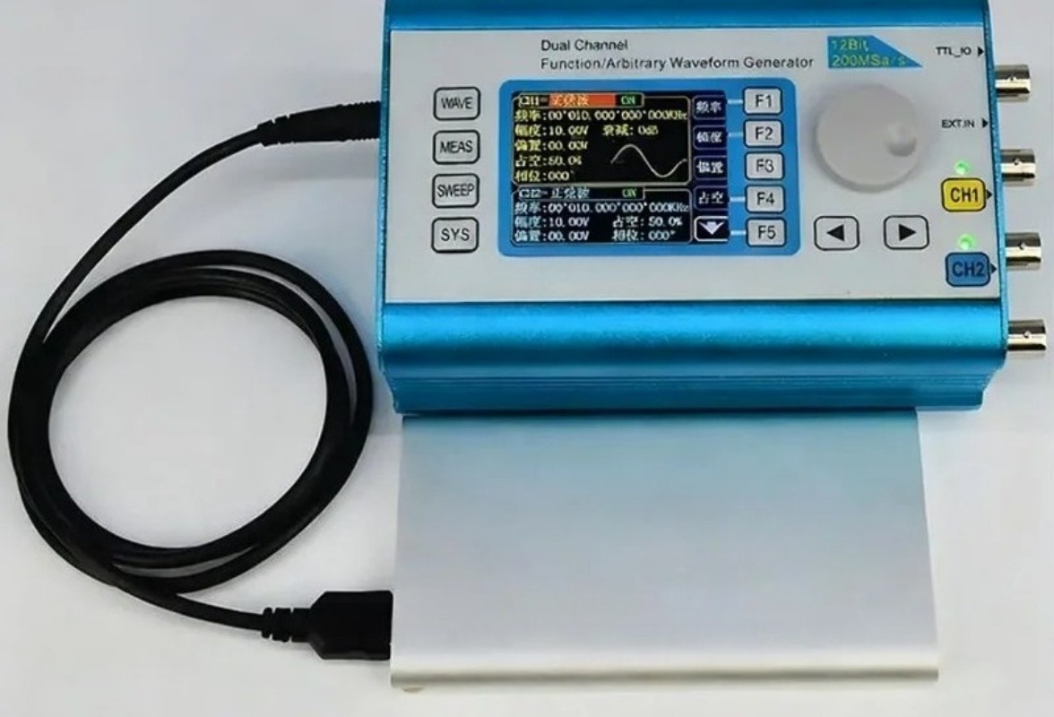 Çift Kanallı DDS Fonksiyon Sin - Dual Channel Arbitrary Waveform Function Generator 60Mhz incelemesi ve fiyatı